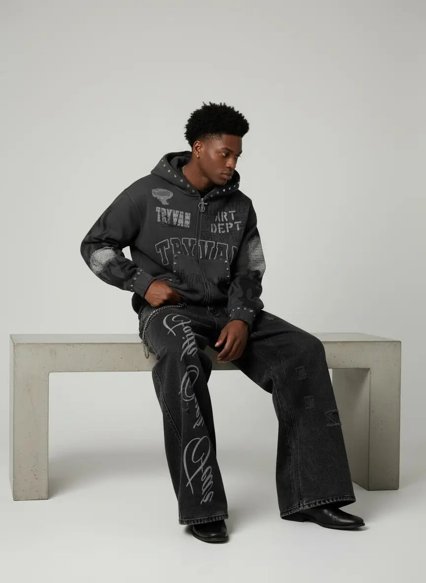 SET Hoodie + Jeans TRYVAN